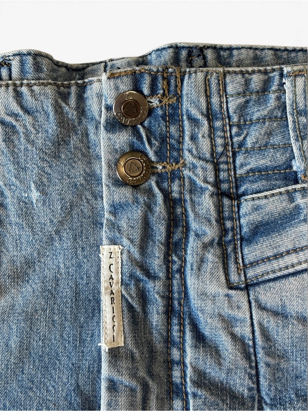 Vintage Z Cavaricci Jeans Size 28 High Rise Pleated Tapered Mom Jeans Made USA - Picture 6 of 13